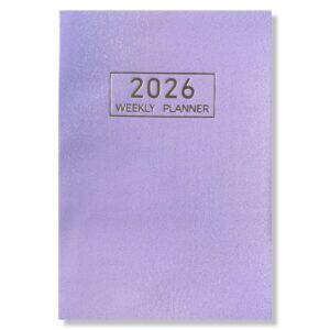 2026 Mini Pocket Agenda - Weekagenda 7D/2P - Softcover Roze 7,5x10,5cm