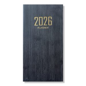 Pocket Softcover Weekagenda - Zwart - 7D/2P - 2026