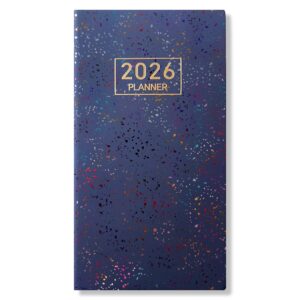 Pocket Softcover Weekagenda - Rainbow Zwart- 7D/2P - 2026